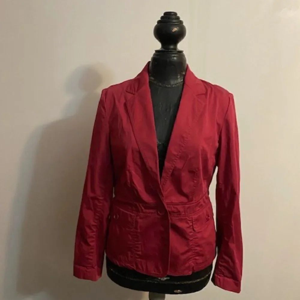 Talbots Maroon Pink blazer, size 8